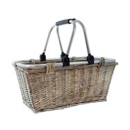 Grocery Basket "Shopping" in willow, plaited