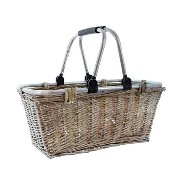 Grocery Basket "Shopping" in willow, plaited