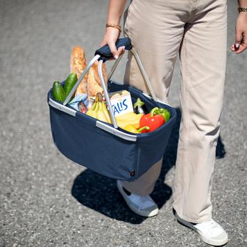 Shopper „BASKET” - faltbarer Einkaufskorb aus Stoff