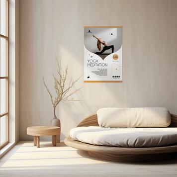 Poster-Klemmschiene aus Holz