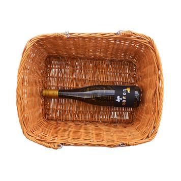 Shopping Basket made of Solid Willow "Square"