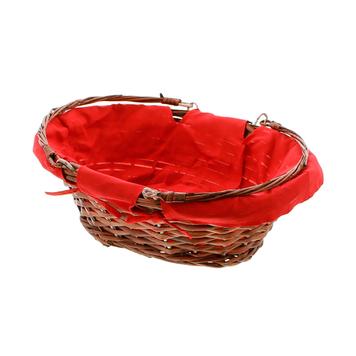 Shopping Basket "red / brown"