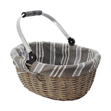 Shopping Basket "Grey Willow"