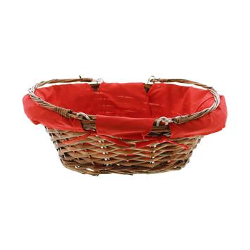 Shopping Basket "red / brown"