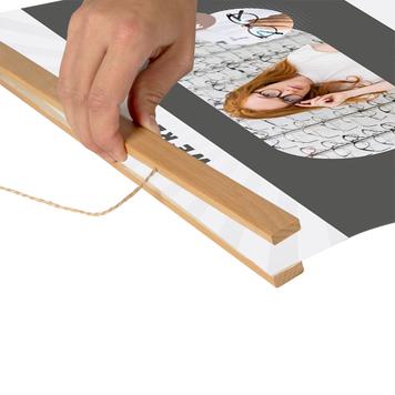 Poster-Klemmschiene aus Holz